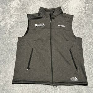 The North Face Windwall Vest Mens Large Softshell Full Zip Gray Jacket